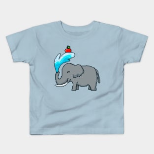 Elephant with a red apple Kids T-Shirt